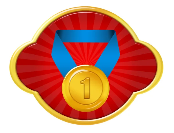 Медаль значок — стокове фото