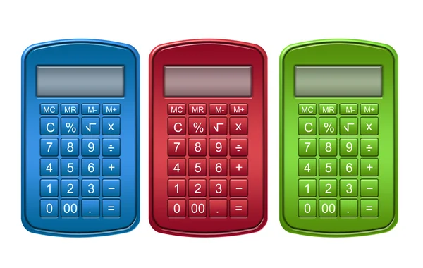 Calculadora colorida — Fotografia de Stock