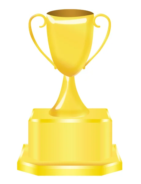 Gold trophy illustration — Stock Photo, Image