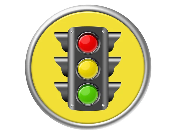 Botón de semáforo —  Fotos de Stock