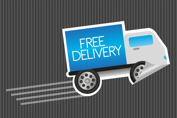 Autocollant de livraison gratuit — Image vectorielle