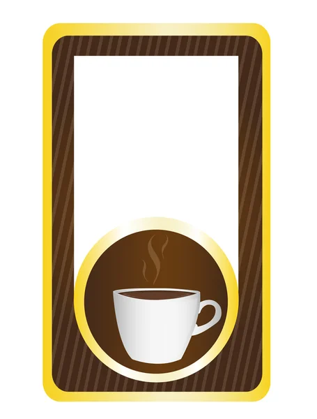 Koffie etiket — Stockvector