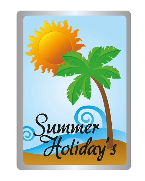 Vacances d'été tag — Image vectorielle