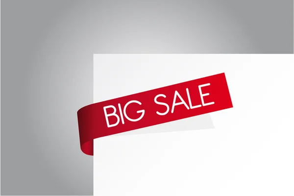 Big sale paper — Stock Vector