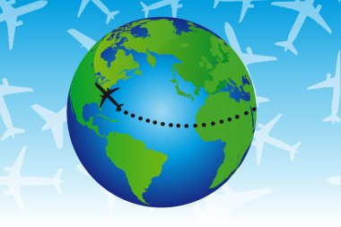 earth and travel clipart