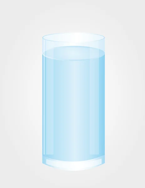 Glas des Wassers Vektor — Stockvektor