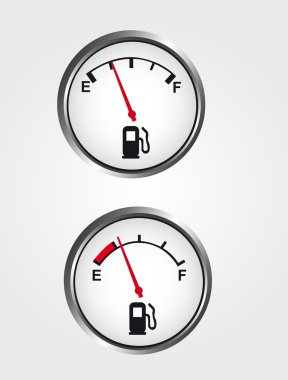 Dashboard gas gauge clipart