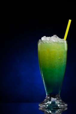 Blue Hawaiian cocktail clipart