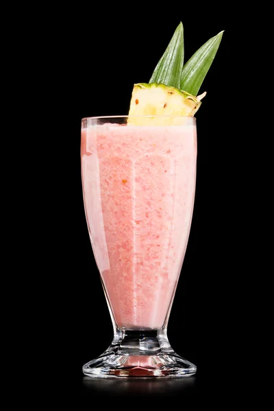 Strawberry Pina colada drink cocktail — Stock Photo, Image