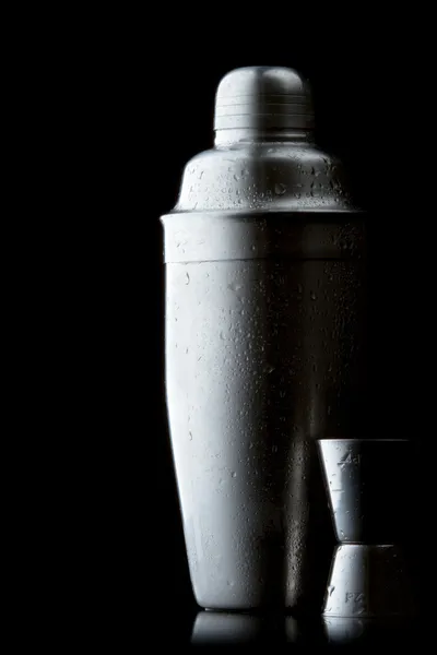 Stainless steel cocktail shaker — Stock Photo, Image