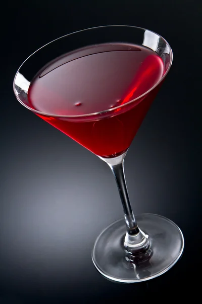 stock image Cosmopolitan cocktail drink on a gray gradient