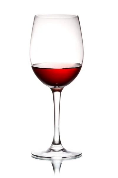 静物与红葡萄酒杯 — 图库照片