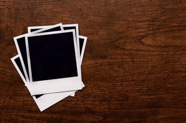 ahşap masa arka plan boş anında fotoğrafları