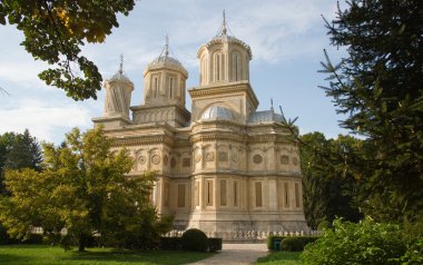 Beautiful monastry in Arges,Romania clipart