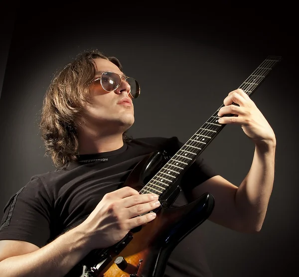 Guitarra Homem jogador — Fotografia de Stock