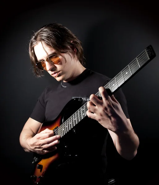 Guitarra Homem jogador — Fotografia de Stock