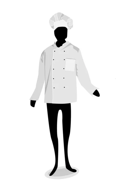 Анотація людини шеф-кухаря — стоковий вектор