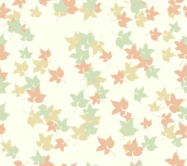 无缝模式与美丽的秋天枫叶 — 图库矢量图片