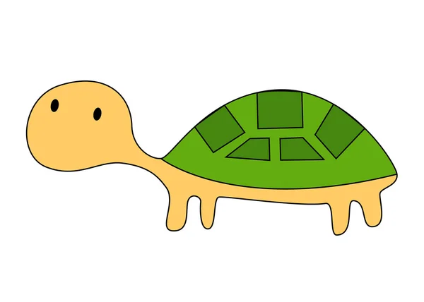 Cute little turtle — Stock Vector
