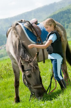 Horse and jockey clipart