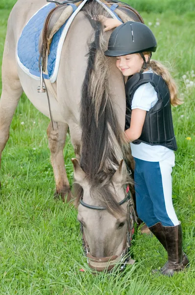 Cavalo e jóquei — Fotografia de Stock