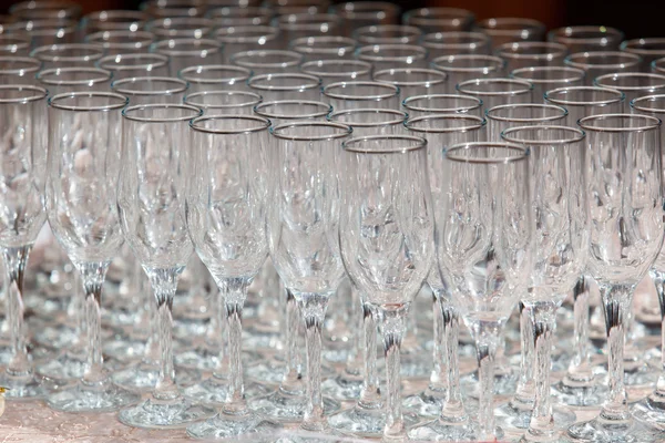 Prázdné sklenice na víno — Stock fotografie