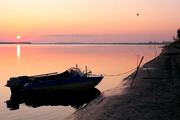 Stock image Old boat on the river