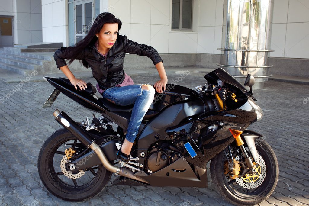 Biker girl Stock Photo by ©kotin 6164576