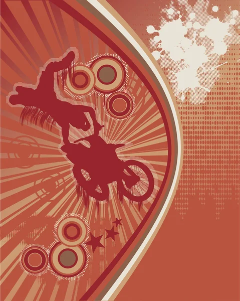 Biker Grunge Affiche vectorielle 1 — Image vectorielle