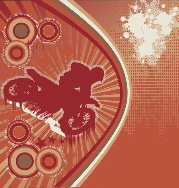 Vélo Grunge Affiche vectorielle 4 — Image vectorielle