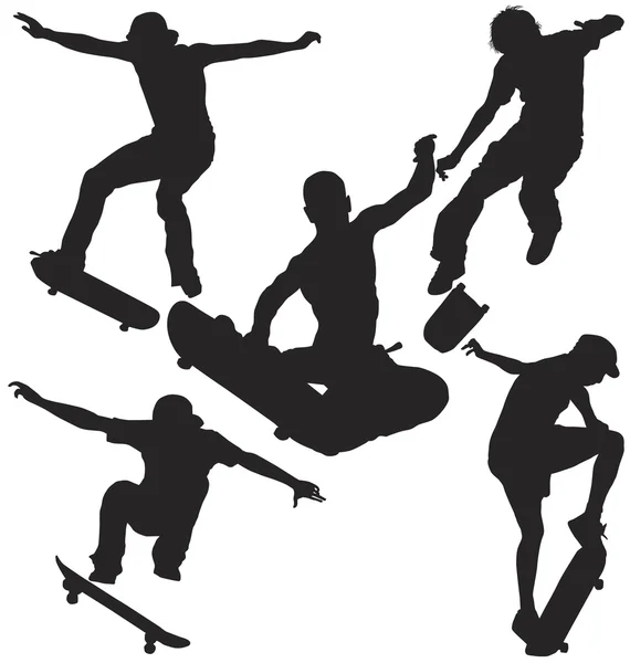 Set de patinadores 1 — Archivo Imágenes Vectoriales
