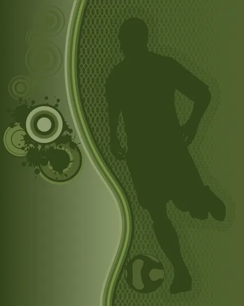 Fußballspieler-Plakat 1 — Stockvektor