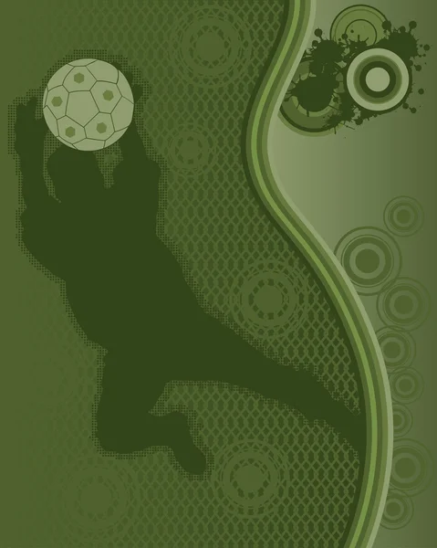 Fußballspieler-Poster 2 — Stockvektor