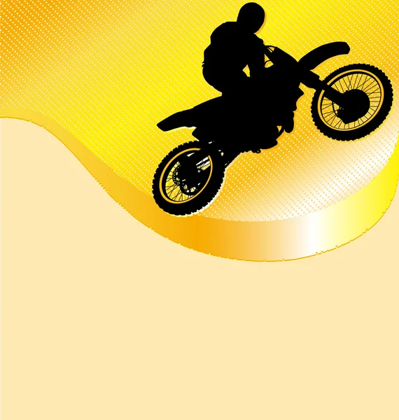Motocicleta carreras fondo — Vector de stock