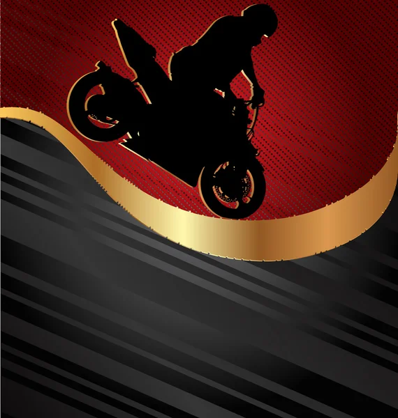 Motocicleta carreras fondo — Archivo Imágenes Vectoriales