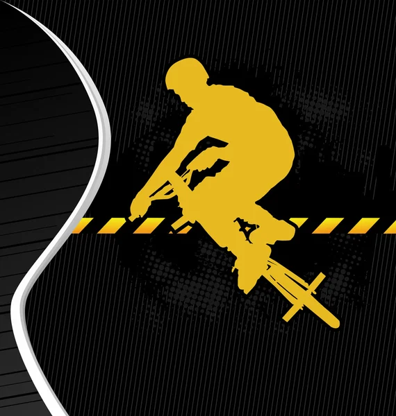 Vettore modello ciclista BMX — Vettoriale Stock