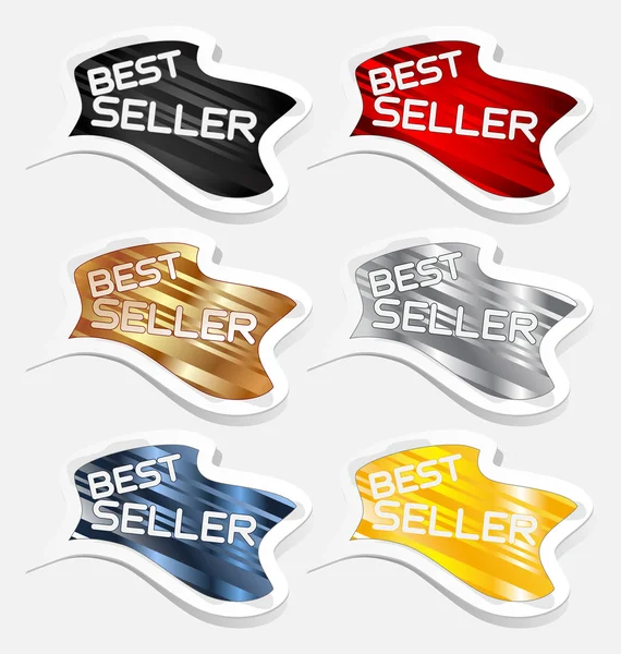Best seller label sticker vector — Stock Vector
