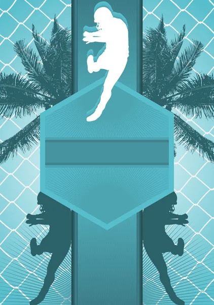 अमेरिकन फुटबॉल डिझाइन पोस्टर टेम्पलेट. व्हेक्टर इलस्ट्रेशन . — स्टॉक व्हेक्टर