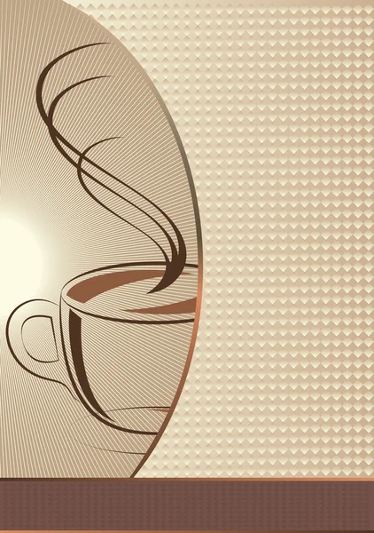 Koffie winkel menusjabloon. vectorillustratie — Stockvector