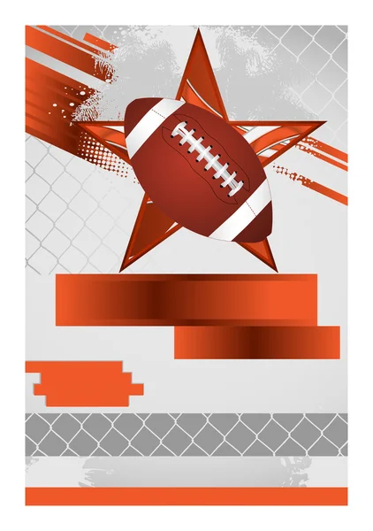 Sportovní událost plakát fotbal — Stockový vektor