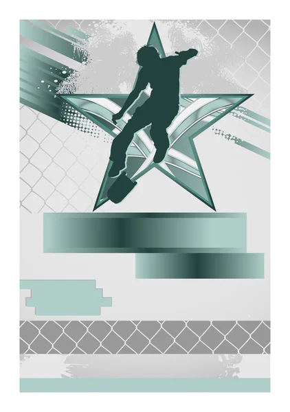 Evento deportivo Poster Skateboarding — Archivo Imágenes Vectoriales