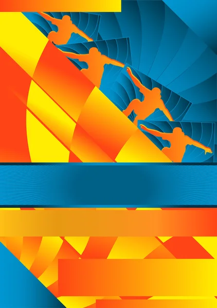Sport Event Poster Design Skateboarding — Stock Vector