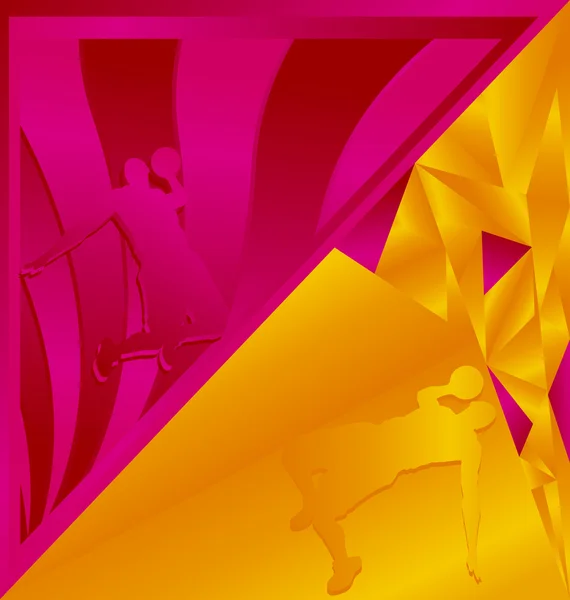 Moderno abstracto colorido diseño deporte vector fondo. Baske. — Vector de stock