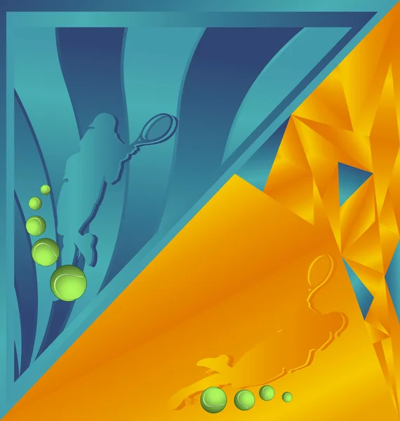 Modern abstrakt färgglada utformat idrotten vektor bakgrund. Tenni — Stock vektor