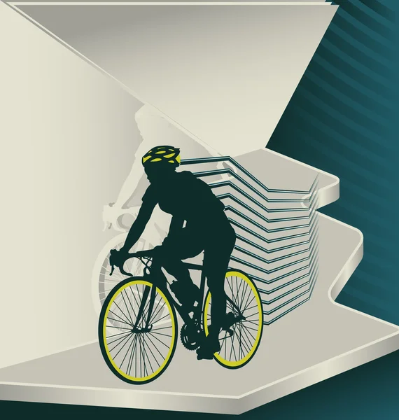 Modern tasarlanmış spor vektör arka plan. Bisiklete binme. — Stok Vektör