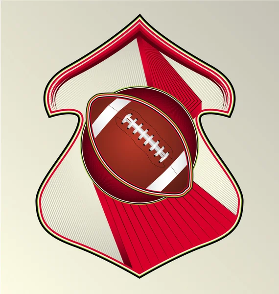 Emblema de esporte vetorial dinâmico moderno projetado. Futebol . — Vetor de Stock