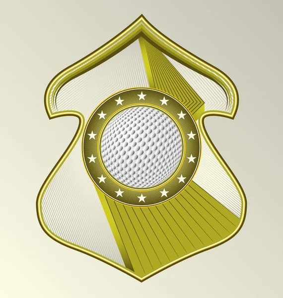 Emblema de esporte vetorial dinâmico moderno projetado. Golfe . — Vetor de Stock
