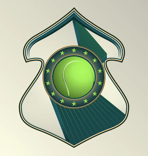 Moderno diseño dinámico emblema deportivo vectorial. Tenis . — Vector de stock