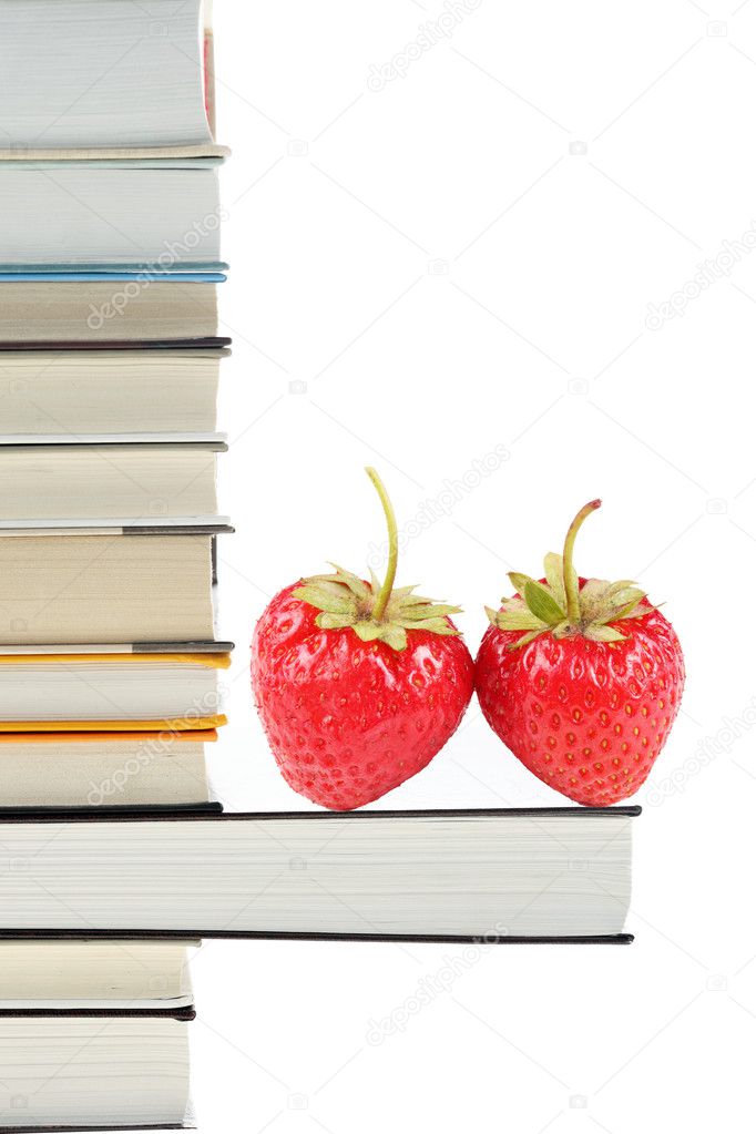 Books and strawberries