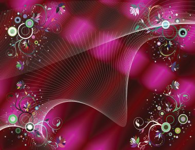 Floreal abstract background clipart